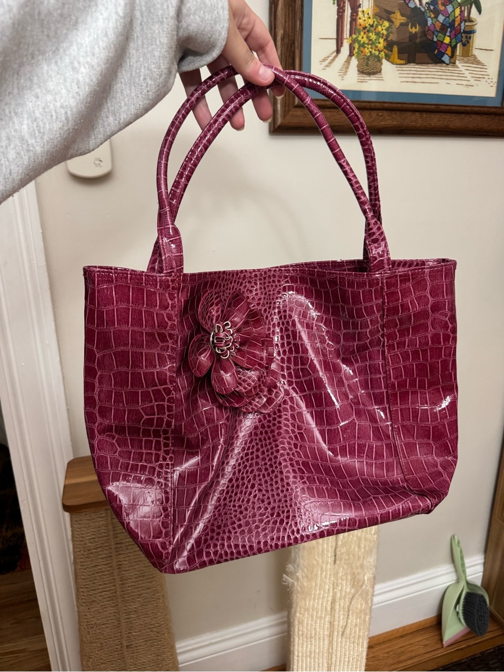 Maurice’s faux leather purse floral